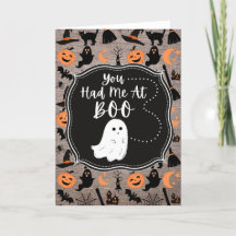 You Had Me At Boo Halloween Card