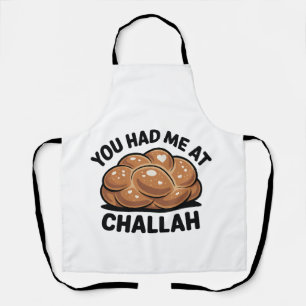 You Had Me at Challah Jewish Jew Hanukkah Apron