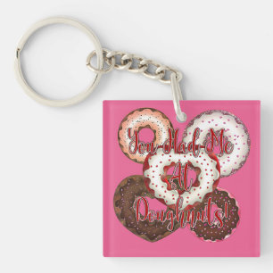 You Had Me At Doughnuts - Valentine's Day Key Ring