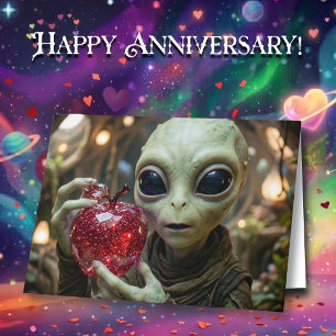 You Had me at First Contact   Flirty Anniversary  Card