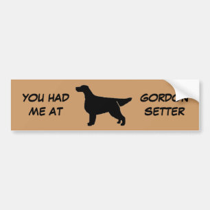 YOU HAD ME AT GORDON SETTER Bumper Sticker