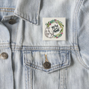 You Had Me At Meow 15 Cm Square Badge