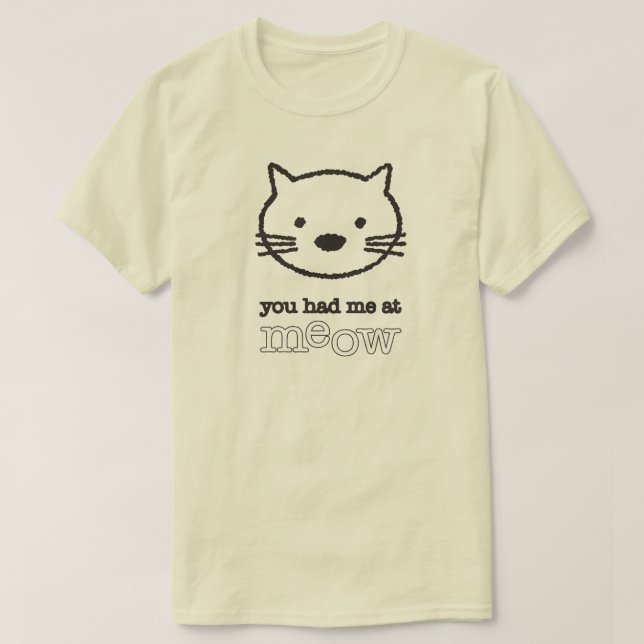 You Had Me At Meow Men's Basic Tee (Design Front)
