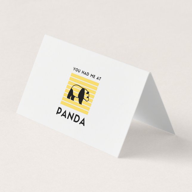You had me at panda business card (Front)