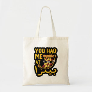 You Had Me At Pizza in Arabic Language Funny Tote Bag