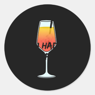 You Had Me At Spritz I Love Aperol Favourite Drink Classic Round Sticker