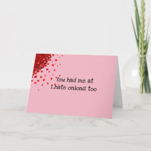 You Had Me  Funny Valentine's day Customise Card