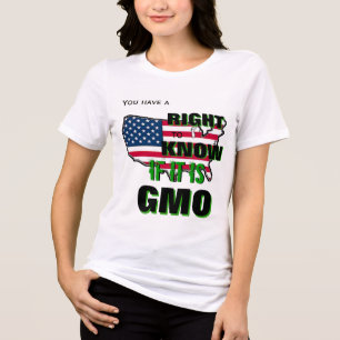 You Have a Right to Know If It is GMO Tri-Blend Shirt