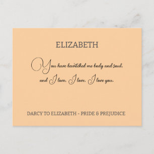 You have bewitched me body and soul personalised postcard