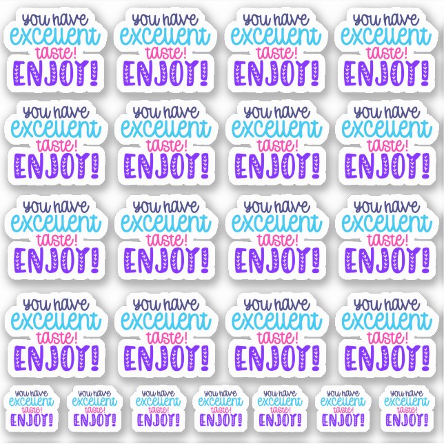 You have excellent taste! Enjoy! Vinyl Sticker (Front)