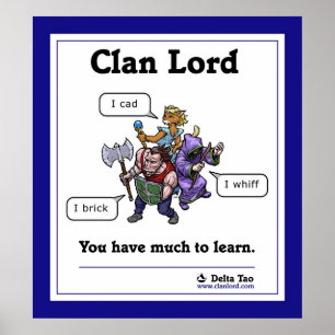 You have much to learn - bordered poster