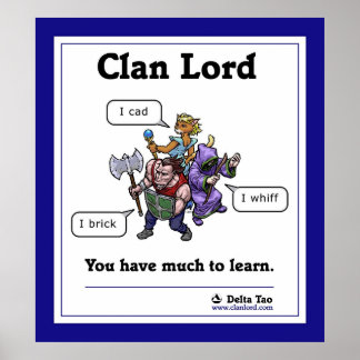 You have much to learn - bordered poster