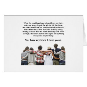 You Have My Back, I have Yours