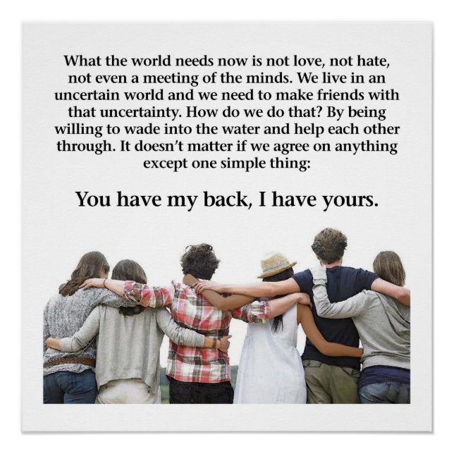 You Have My Back, I Have Yours Poster (Front)