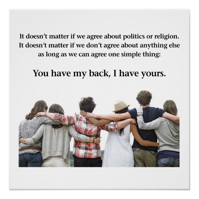 You Have My Back, I Have Yours Poster (Front)