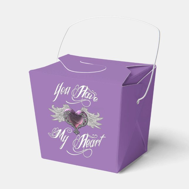 You Have My Heart Pink Favour Box (Front Side)