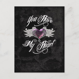 You Have My Heart Pink Postcard