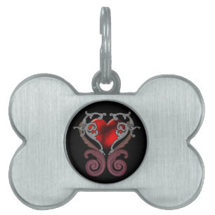 You Have My Heart (Red) Pet Name Tag