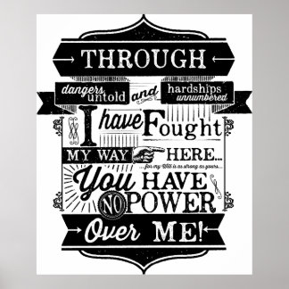 You have no power over me poster