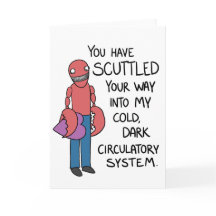"You have scuttled..." crustacean valentine