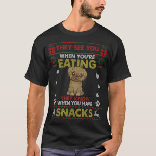 You Have Snacks Funny Puggle Dog Cute Ugly Christm T-Shirt