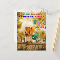 You Have Wings Just Fly Tiny Dog Inspiring Quote