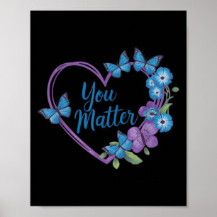 You Heart Suicide Prevention Awareness Poster