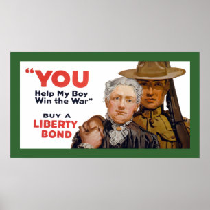YOU help my boy win the war Poster