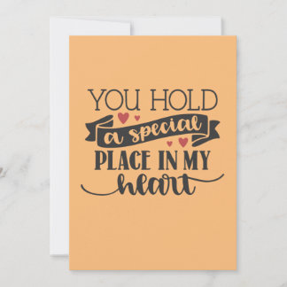 You hold a special place in my heart holiday card