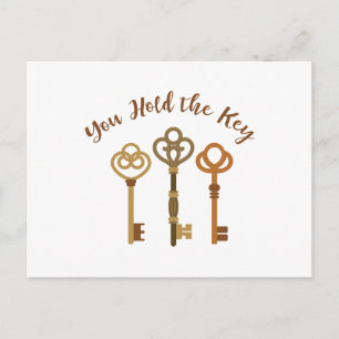 You Hold The Key Postcard