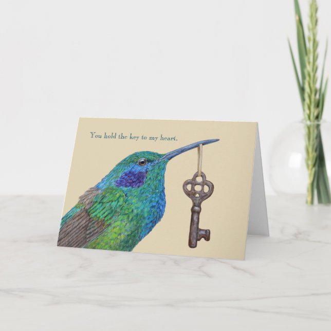 You hold the key to my heart card (Front)