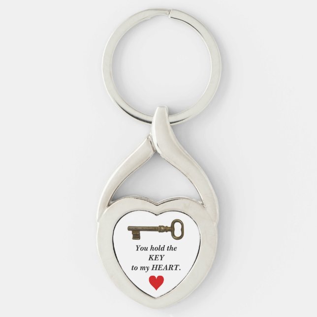 You Hold The Key To My Heart Key Ring (Front)