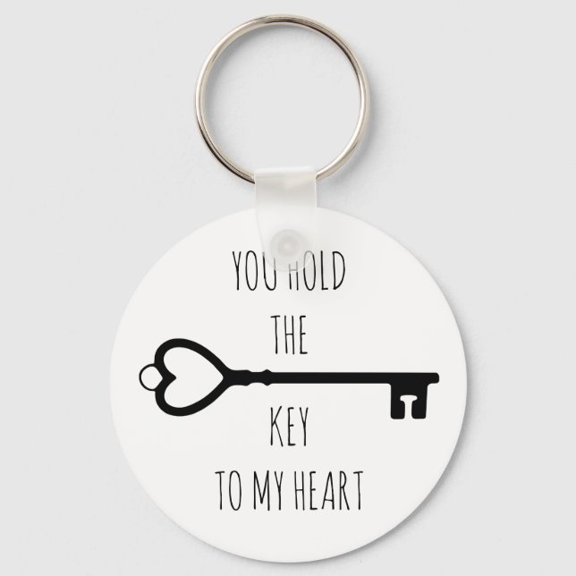 You hold the key to my heart keychain (Front)