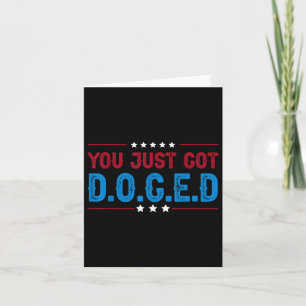 You Just Got Doged Trump Department Of Government  Card