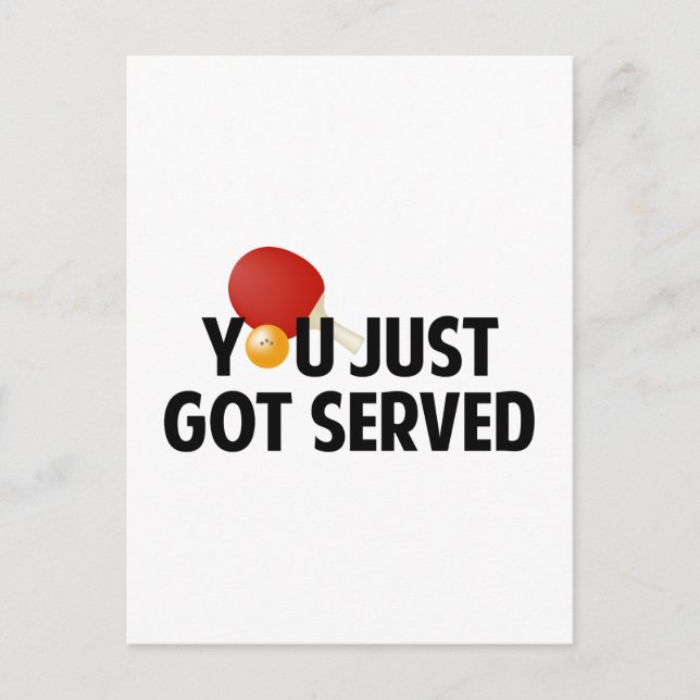 You Just Got Served Postcard (Front)