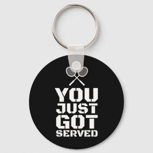 You Just Got Served Quote Shuttle Gift Badminton  Key Ring