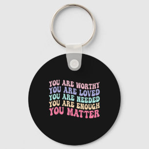 You Kindness Be Kind Groovy Mental Health Awarenes Key Ring