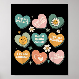 You Kindness Be Kind Groovy Mental Health S Poster