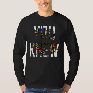 You Knew Colourful Sunflower America Flag Leopard T-Shirt