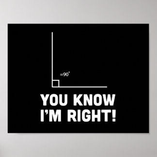 You Know I'm Right Poster