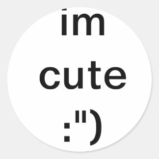 You know it classic round sticker