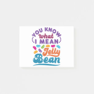 You Know What I Mean Jelly Bean Post-it Notes