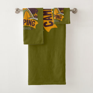 You Know What Rhymes With Camping Alcohol Bath Towel Set