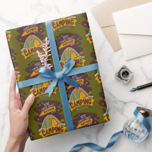 You Know What Rhymes With Camping Alcohol Wrapping Paper