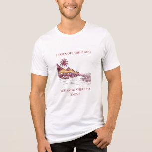 You Know Where To Find Me Retro Luxury Beach  Tri-Blend Shirt