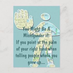 You Know You're From Michigan When You Recognise T Postcard