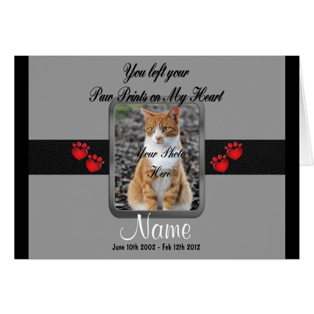 You left your Paw Prints - Grey (Front Horizontal)