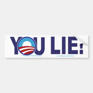 YOU-LIE-ALONE-2 BUMPER STICKER