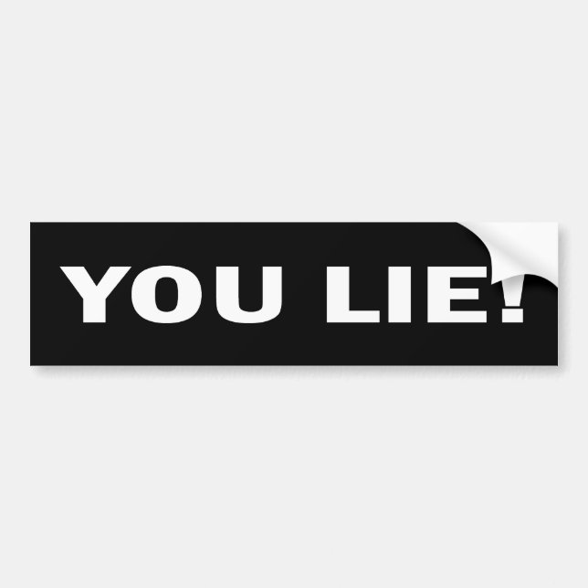 You Lie Anti Obama Sticker (Front)