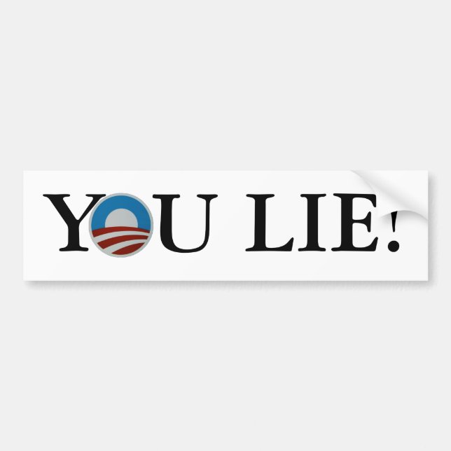 You Lie! Bumper Sticker (Front)